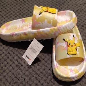 Pokemon Slide Sandals - Yellow